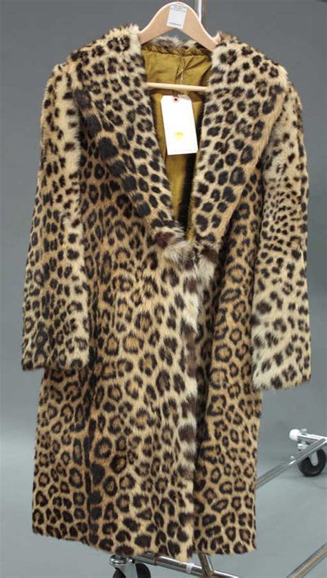 leopard fur coat vintage